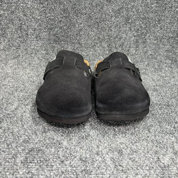 Betula By Birkenstock Black Suede Clogs Women's 6N Slip On Comfort Casual Slides - Picture 2 of 11